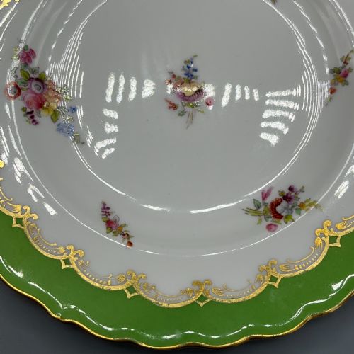 PAIR VICTORIAN COALPORT PORCELAIN PLATES - ADDITIONAL PHOTO 8