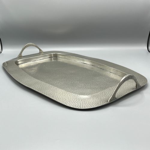 LARGE ARTS CRAFTS PEWTER SERVING TRAY - ADDITIONAL PHOTO 3