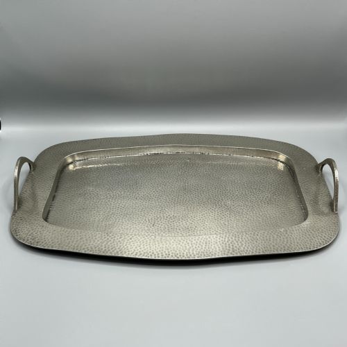 LARGE ARTS CRAFTS PEWTER SERVING TRAY - ADDITIONAL PHOTO 7
