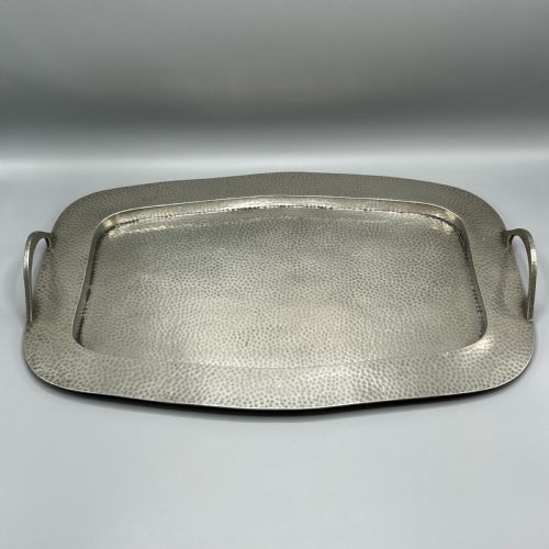 LARGE ARTS CRAFTS PEWTER SERVING TRAY - ADDITIONAL PHOTO 8