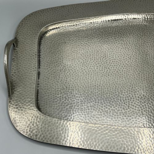 LARGE ARTS CRAFTS PEWTER SERVING TRAY - ADDITIONAL PHOTO 10