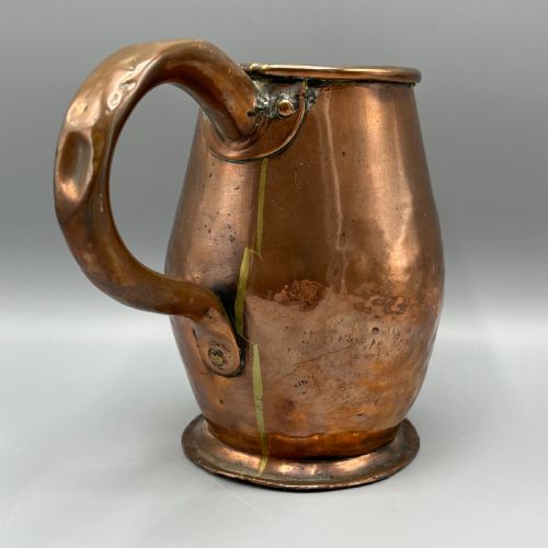GEORGIAN COPPER JUG 2 PINT - ADDITIONAL PHOTO 2