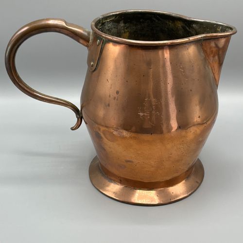 LARGE GEORGIAN COPPER JUG 8 PINT 1 GALLON - ADDITIONAL PHOTO 10