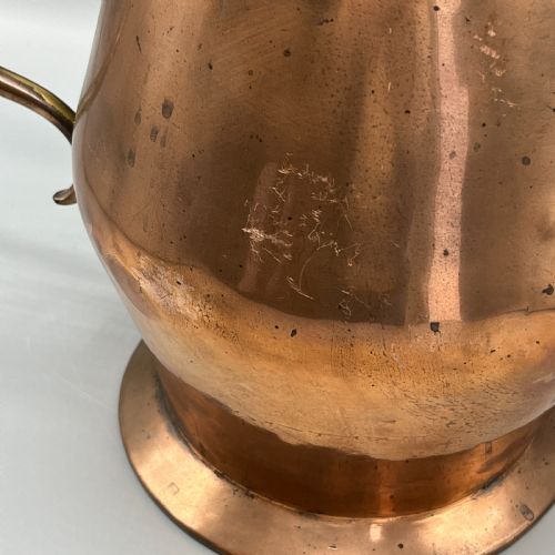 LARGE GEORGIAN COPPER JUG 8 PINT 1 GALLON - ADDITIONAL PHOTO 11