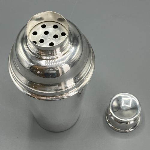 ART DECO ENGLISH SILVER PLATED COCKTAIL SHAKER - ADDITIONAL PHOTO 5