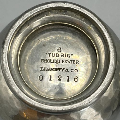 LIBERTY CO TUDRIC PEWTER SUGAR BOWL CREAM JUG TEA SET - ADDITIONAL PHOTO 16