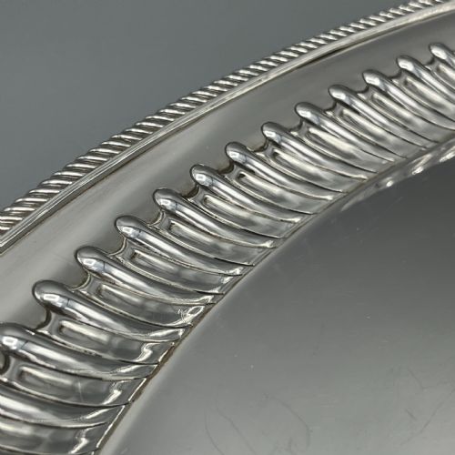 LARGE SILVER PLATED BUTLER SERVING TRAY BY ELKINGTON CO - ADDITIONAL PHOTO 13