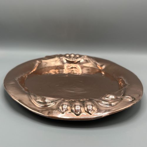 ART NOUVEAU EMBOSSED COPPER TRAY - ADDITIONAL PHOTO 6
