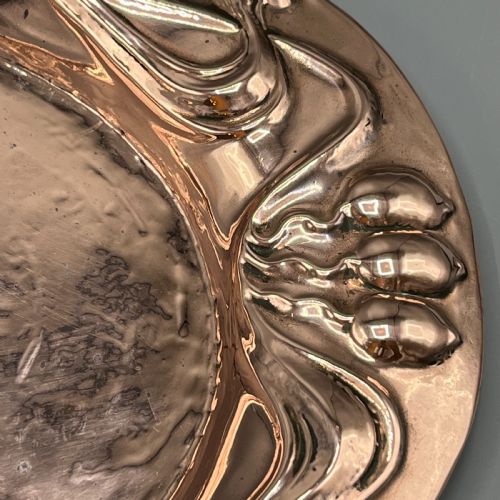 ART NOUVEAU EMBOSSED COPPER TRAY - ADDITIONAL PHOTO 15