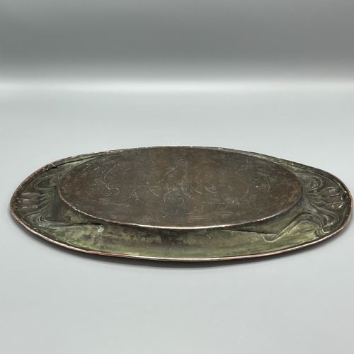 ART NOUVEAU EMBOSSED COPPER TRAY - ADDITIONAL PHOTO 19