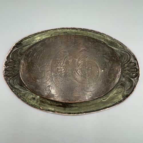 ART NOUVEAU EMBOSSED COPPER TRAY - ADDITIONAL PHOTO 20