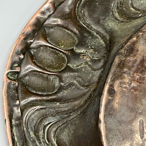 ART NOUVEAU EMBOSSED COPPER TRAY - ADDITIONAL PHOTO 21