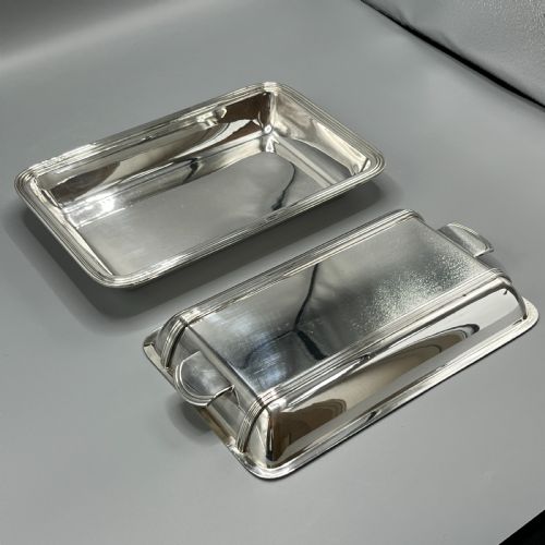 ART DECO SILVER PLATED ENTRE SERVING DISH BY ELKINGTON CO - ADDITIONAL PHOTO 10