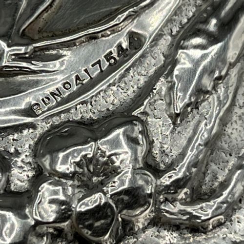 ART NOUVEAU STERLING SILVER HAIR BRUSH WITH EMBOSSED BIRD - ADDITIONAL PHOTO 14