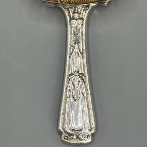ART NOUVEAU STERLING SILVER HAIR BRUSH WITH EMBOSSED BIRD - ADDITIONAL PHOTO 23
