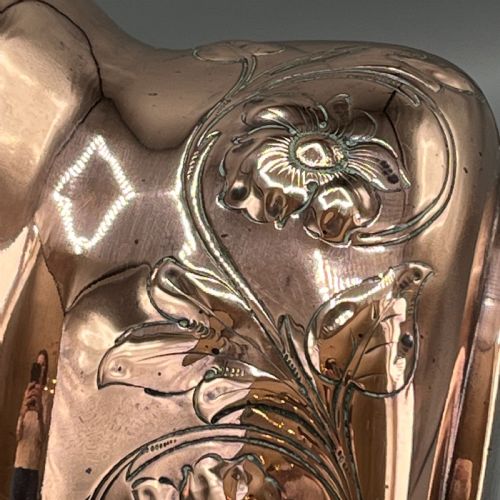 ART NOUVEAU COPPER INDOOR PLANTER JARDINIERE - ADDITIONAL PHOTO 8