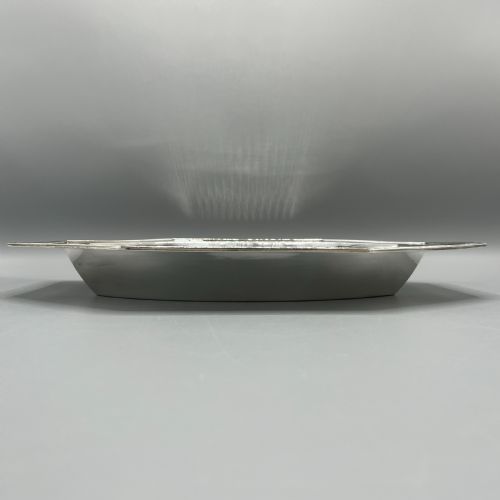 FRENCH ART DECO SILVER PLATED BREAD BASKET FRUIT BOWL SERVING DISH C1930 - ADDITIONAL PHOTO 12