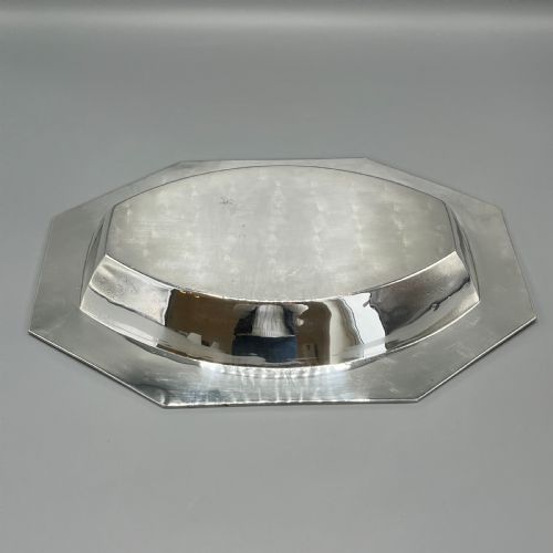 FRENCH ART DECO SILVER PLATED BREAD BASKET FRUIT BOWL SERVING DISH C1930 - ADDITIONAL PHOTO 14