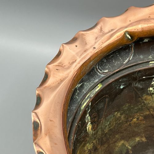 ART NOUVEAU COPPER INDOOR PLANTER JARDINIERE - ADDITIONAL PHOTO 8
