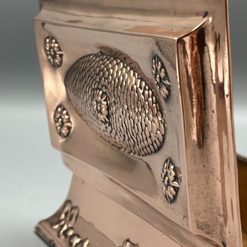 ANTIQUE COPPER EMBOSSED CIGARETTE BOX - ADDITIONAL PHOTO 12