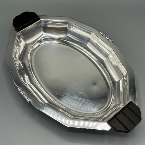 FRENCH ART DECO SILVER PLATED FRUIT BREAD BASKET BOWL OR SERVING DISH - ADDITIONAL PHOTO 1