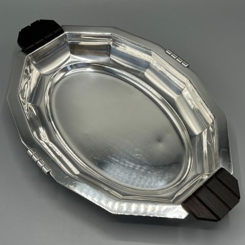 FRENCH ART DECO SILVER PLATED FRUIT BREAD BASKET BOWL OR SERVING DISH - ADDITIONAL PHOTO 4