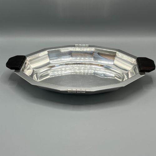 FRENCH ART DECO SILVER PLATED FRUIT BREAD BASKET BOWL OR SERVING DISH - ADDITIONAL PHOTO 5