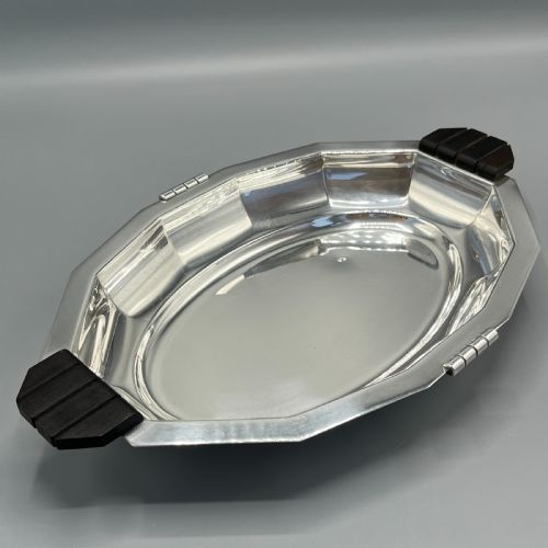 FRENCH ART DECO SILVER PLATED FRUIT BREAD BASKET BOWL OR SERVING DISH - ADDITIONAL PHOTO 8