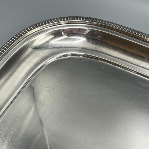 LARGE ART DECO SILVER PLATED BUTLER SERVING TRAY BY MAPPIN WEBB - ADDITIONAL PHOTO 11