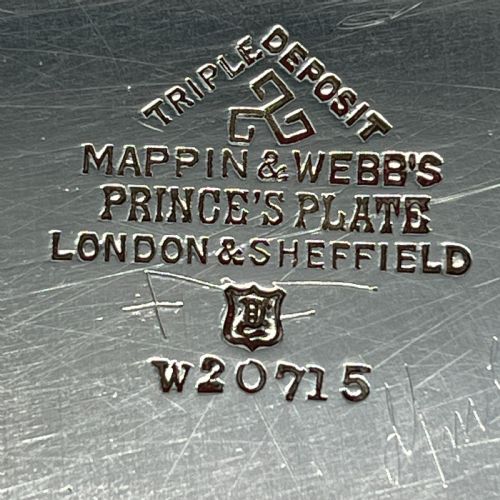 LARGE ART DECO SILVER PLATED BUTLER SERVING TRAY BY MAPPIN WEBB - ADDITIONAL PHOTO 14