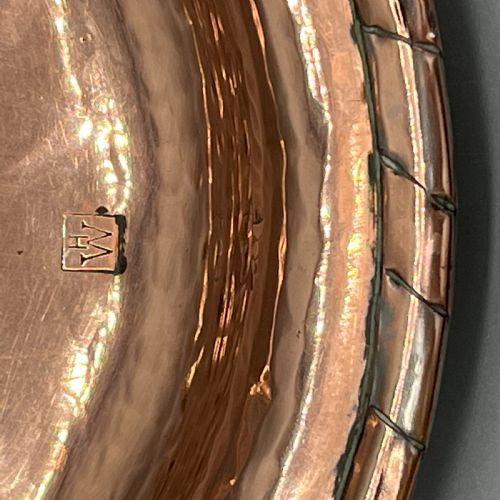 ARTS CRAFTS SOLID COPPER TRAY BY HUGH WALLIS - ADDITIONAL PHOTO 5