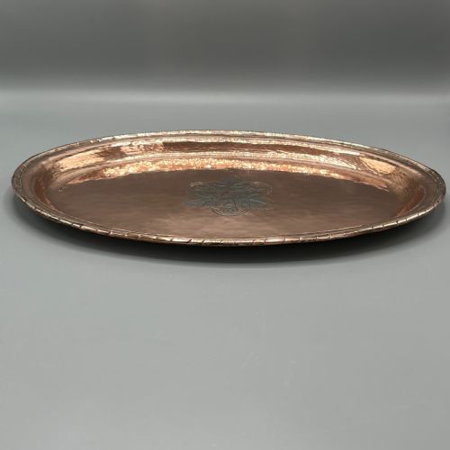 ARTS CRAFTS SOLID COPPER TRAY BY HUGH WALLIS - ADDITIONAL PHOTO 7