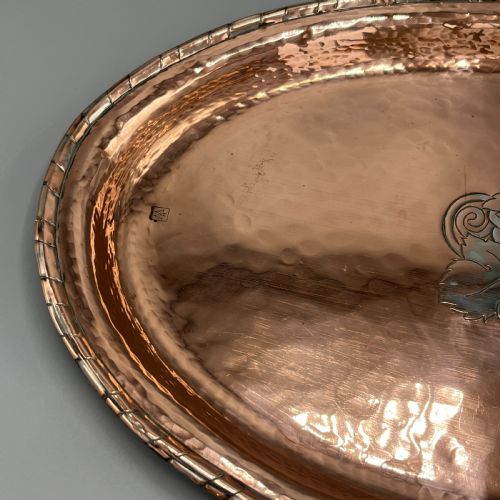 ARTS CRAFTS SOLID COPPER TRAY BY HUGH WALLIS - ADDITIONAL PHOTO 8