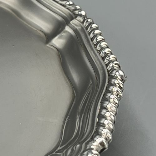 ANTIQUE SILVER PLATED SALVER BY GARRARD CO - ADDITIONAL PHOTO 6