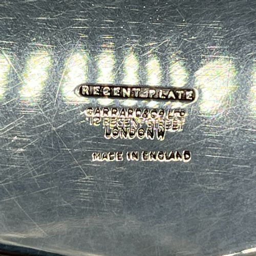 ANTIQUE SILVER PLATED SALVER BY GARRARD CO - ADDITIONAL PHOTO 12