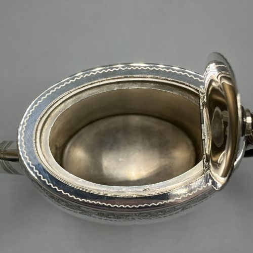 ANTIQUE SILVER PLATED COFFEE POT SUGAR BOWL CREAMER JUG SET - ADDITIONAL PHOTO 11
