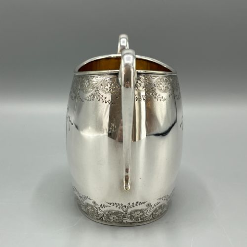 ANTIQUE SILVER PLATED COFFEE POT SUGAR BOWL CREAMER JUG SET - ADDITIONAL PHOTO 13