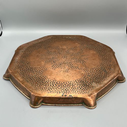 LARGE ART NOUVEAU COPPER TRAY BY J F POOL HAYLE CORNWALL - ADDITIONAL PHOTO 15