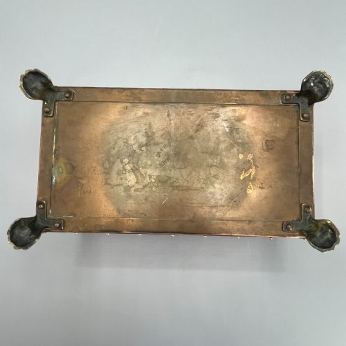 ANTIQUE COPPER RIVETED RECTANGULAR PLANTER TROUGH WINDOWSILL PLANT POT - ADDITIONAL PHOTO 14