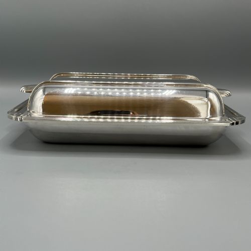 ART DECO SILVER PLATED ENTREE SERVING DISH BY WALKER HALL - ADDITIONAL PHOTO 6