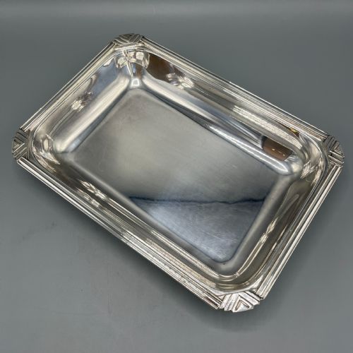 ART DECO SILVER PLATED ENTREE SERVING DISH BY WALKER HALL - ADDITIONAL PHOTO 12