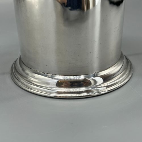 ANTIQUE ENGLISH SILVER PLATED WINE BOTTLE HOLDER BY GEORGE BOWEN SONS - ADDITIONAL PHOTO 7