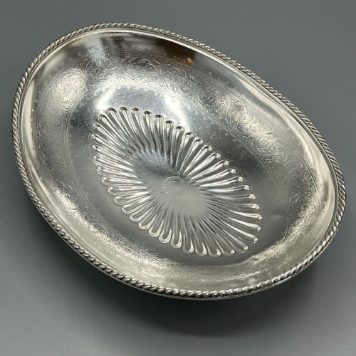 EDWARDIAN SILVER PLATED BREAD BASKET FRUIT BOWL BY ELKINGTON CO - ADDITIONAL PHOTO 1