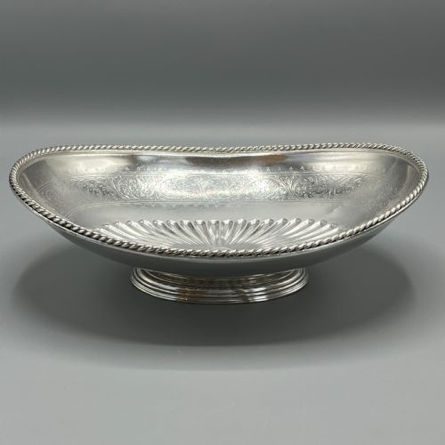 EDWARDIAN SILVER PLATED BREAD BASKET FRUIT BOWL BY ELKINGTON CO - ADDITIONAL PHOTO 5