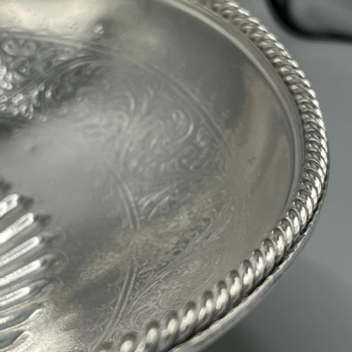EDWARDIAN SILVER PLATED BREAD BASKET FRUIT BOWL BY ELKINGTON CO - ADDITIONAL PHOTO 8