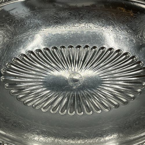 EDWARDIAN SILVER PLATED BREAD BASKET FRUIT BOWL BY ELKINGTON CO - ADDITIONAL PHOTO 10