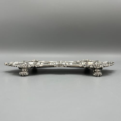 ANTIQUE VICTORIAN SILVER PLATED PEN TRAY - ADDITIONAL PHOTO 4