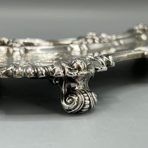 ANTIQUE VICTORIAN SILVER PLATED PEN TRAY - ADDITIONAL PHOTO 5