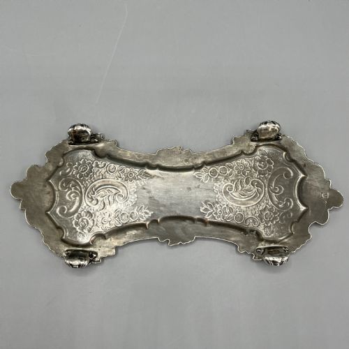 ANTIQUE VICTORIAN SILVER PLATED PEN TRAY - ADDITIONAL PHOTO 14