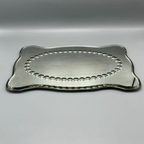 ANTIQUE ART DECO SORCERERS WALL MIRROR OR MIRROR GLASS TRAY - ADDITIONAL PHOTO 6